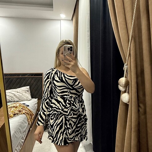 s Beden Zebra desen elbise
