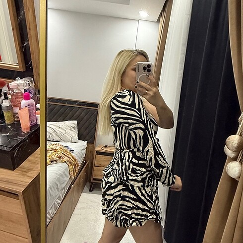 Diğer Zebra desen elbise