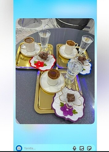 İğne oyası sunumluk peçete - Görsel 2