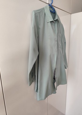 Düğmeli Uzun Kollu  Gömlek - Görsel 6