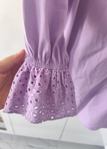 Mor Fırfırlı tunik - Görsel 5