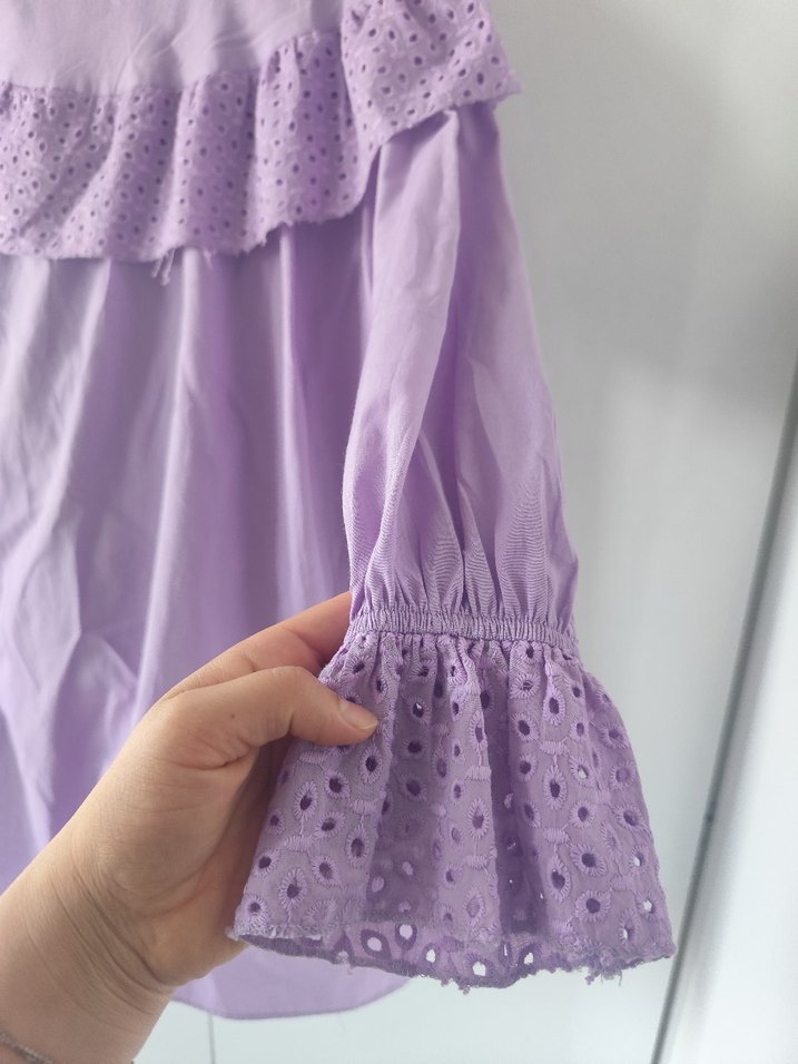 Mor Fırfırlı tunik - Görsel 3