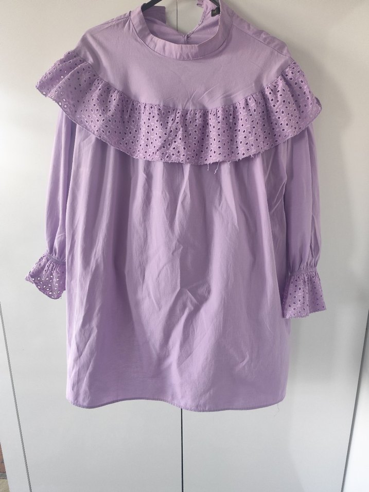 Mor Fırfırlı tunik - Görsel 2