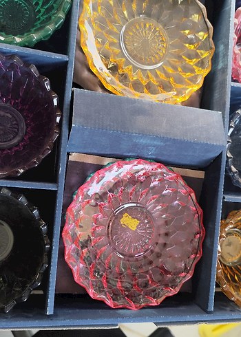 Şeffaf Kristal Desenli Çay Fincanı ve Tabağı - Görsel 4