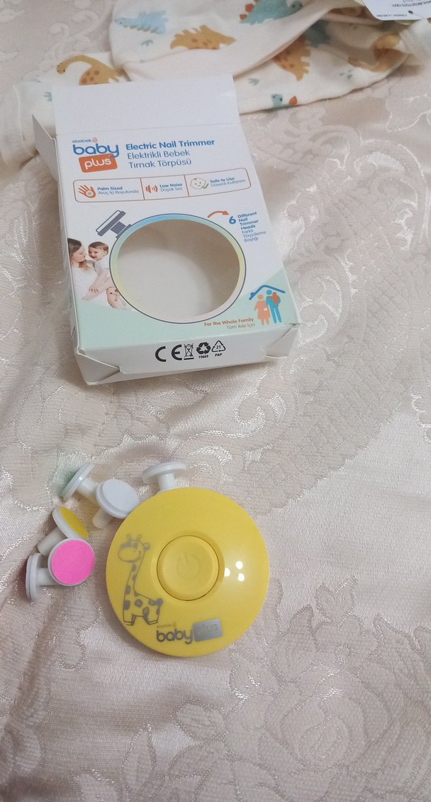 Sarı Bebek Elektrikli Tırnak Kesici - Görsel 2