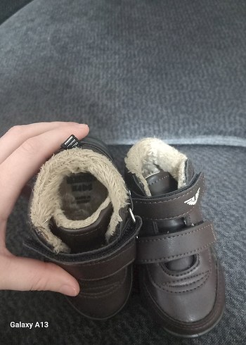 Kahverengi Erkek Çocuk Botu Velcro Kapamalı - Görsel 3