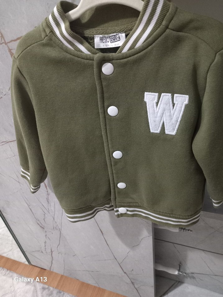 Düğmeli Erkek Çocuk Hırka Yeşil - Görsel 2