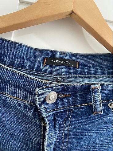 40 Beden mavi Renk Mom jeans