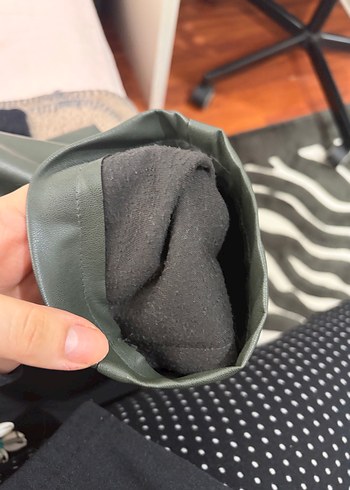 Hali  Deri Kadın Pantolon - Görsel 6