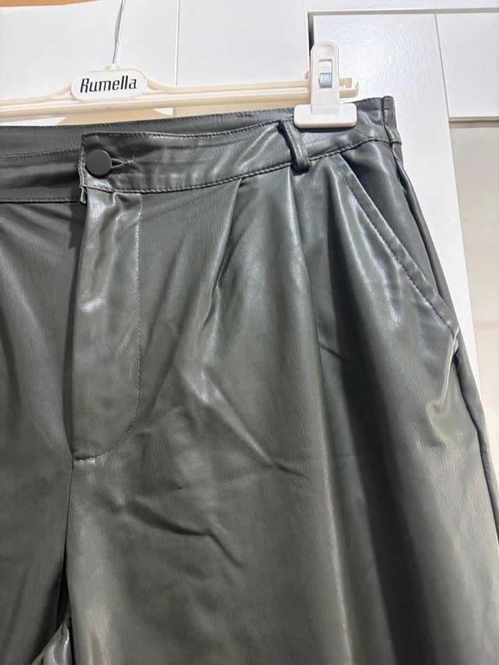 Hali  Deri Kadın Pantolon - Görsel 2