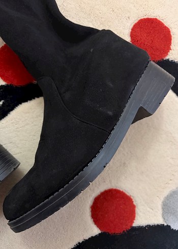 Siyah Süet çizme - Görsel 2