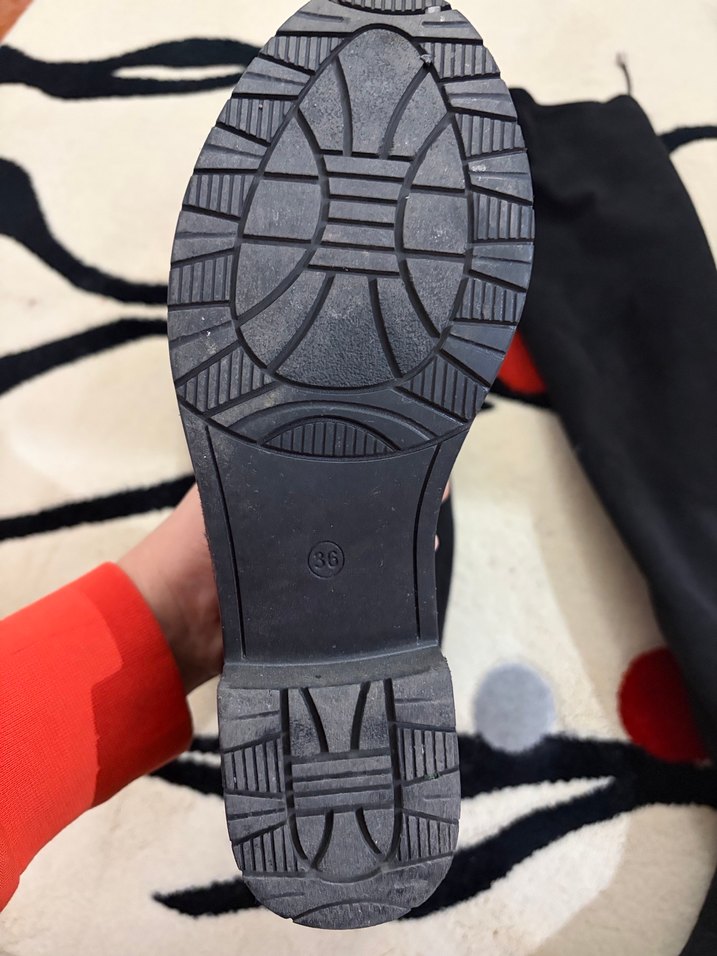 Siyah Süet çizme - Görsel 3