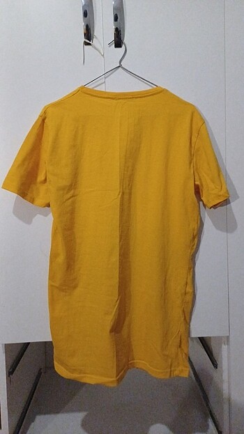 xl Beden Sade sarı t-shirt
