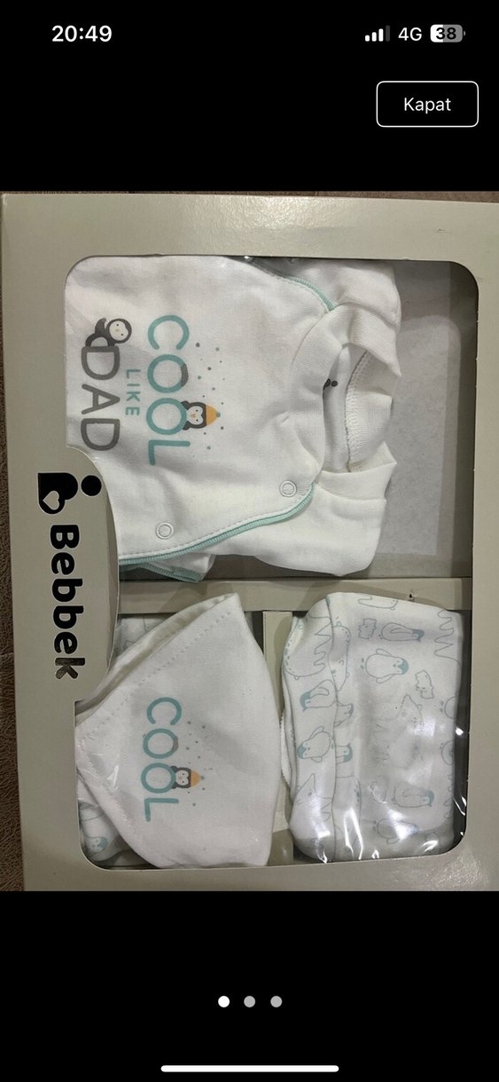 Bebbek Erkek Bebek Pamuklu Uzun Kollu Takım - Görsel 2