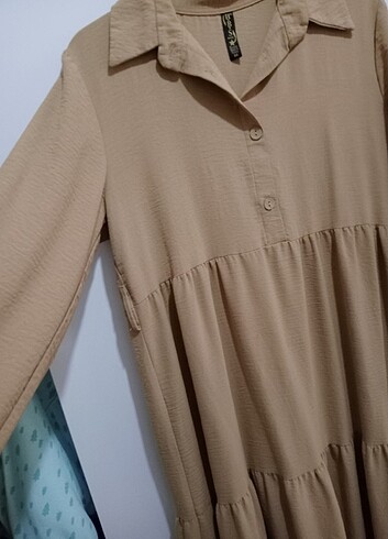 xl Beden camel Renk Tesettür elbise