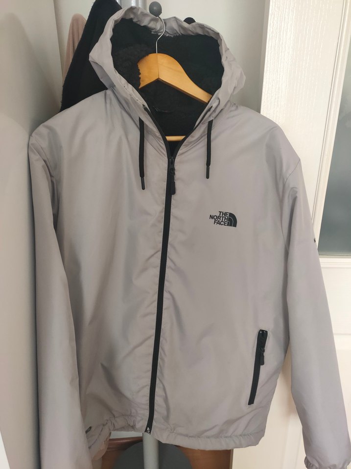 Gri Erkek Kapüşonlu Fermuarlı Ceket - Görsel 3