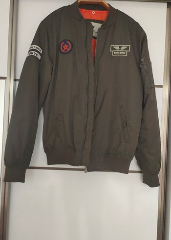 Gri Kadın Bomber Ceket, Fermuarlı, Sokak Stili - Görsel 5