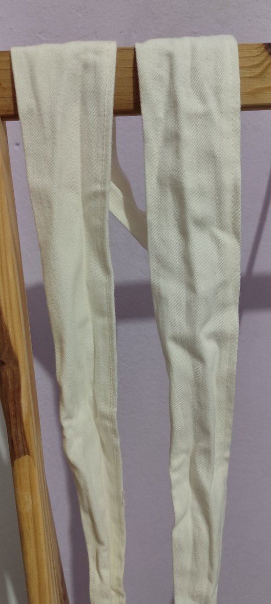 Düğmeli Keten Beyaz Midi Tulum trendyolmilla - Görsel 3