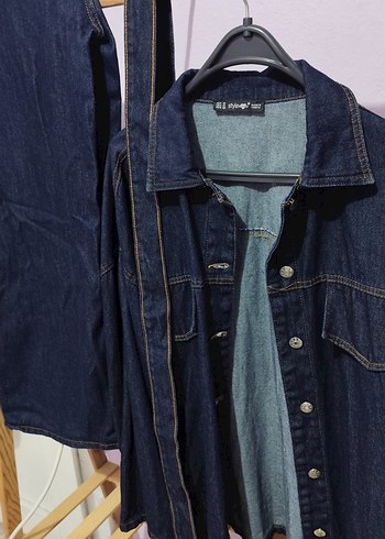 Kemerli Kot Ceket takım - Görsel 2