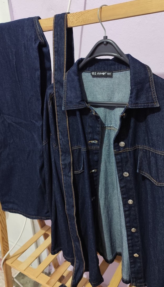 Kemerli Kot Ceket takım - Görsel 2