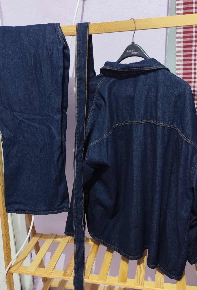 Kemerli Kot Ceket takım - Görsel 3