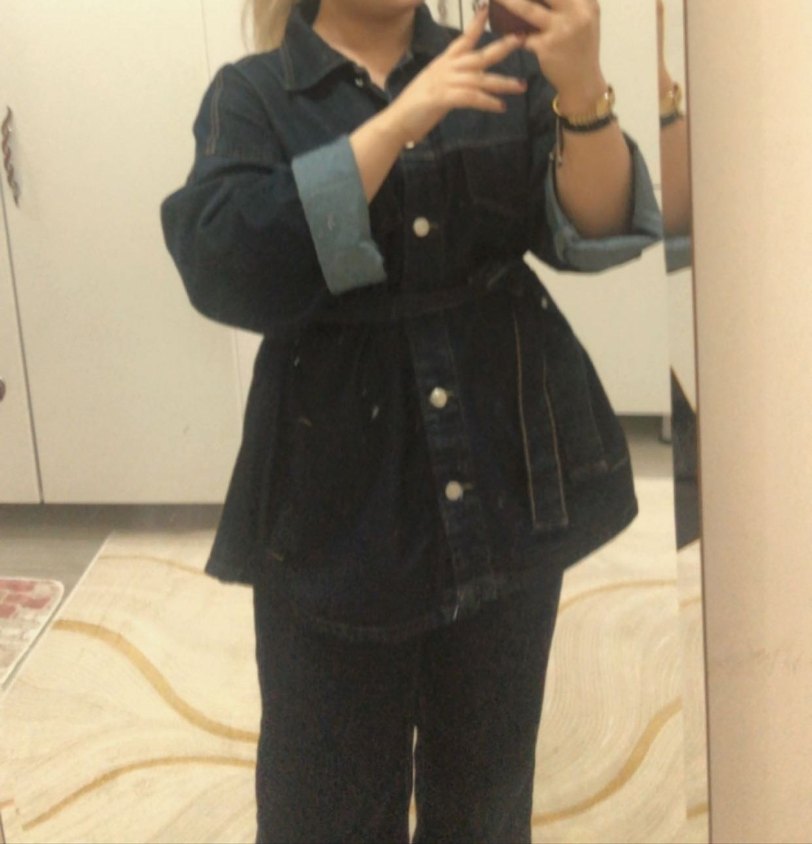 Kemerli Kot Ceket takım - Görsel 4