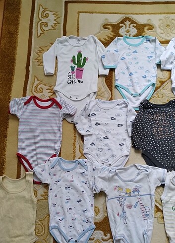 9 Ay Beden 20 parca toplu bebek zibin bady