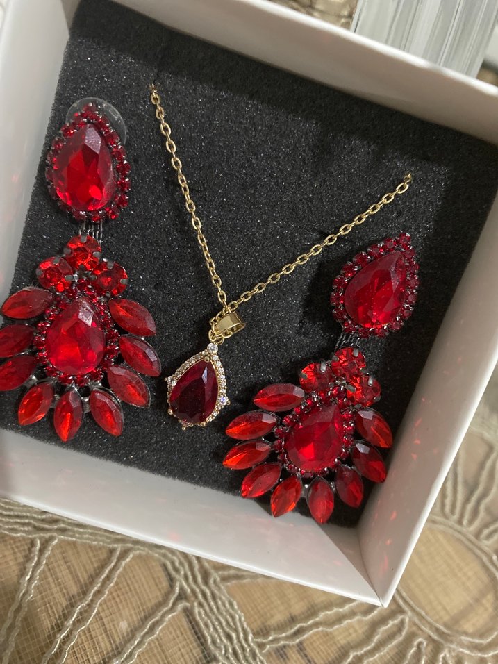 Kolye küpe takım #kına - Görsel 2