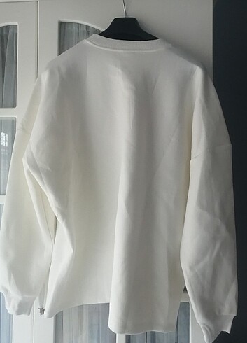 l Beden beyaz Renk Sweetshirt