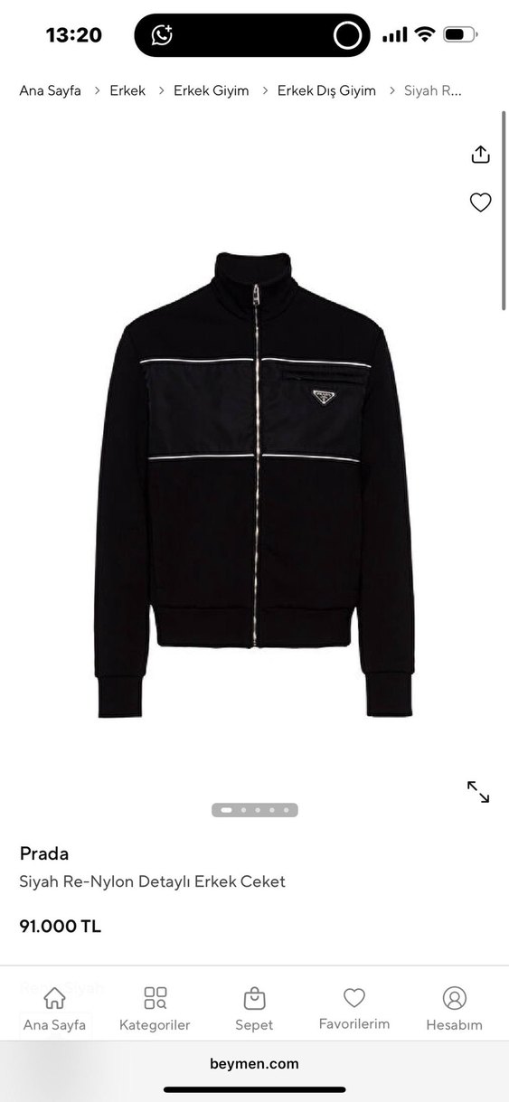 Prada İthal Ceket Siyah - Görsel 2