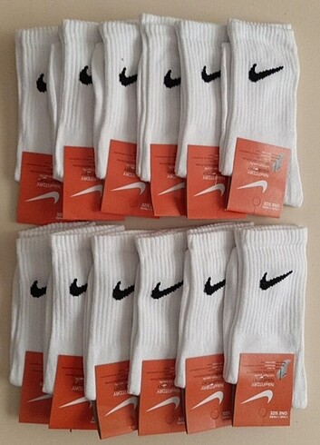 Beyaz Nike Çorap 