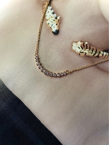 Diğer 14K Crescent Rose Kolye