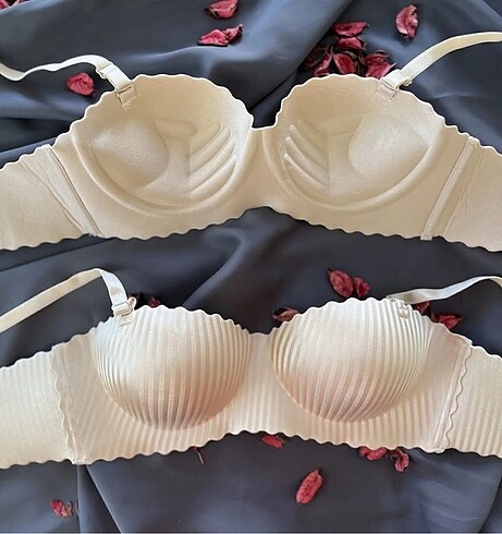 m Beden ten rengi Renk Lazer kesim push up destekli dikişsiz sütyen 80b