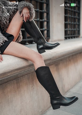 Marjın Siyah  günlük çizme - Görsel 2