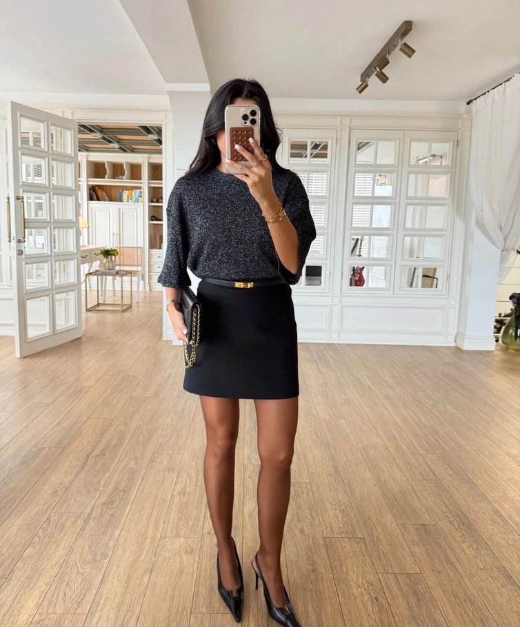 Zara oversize simli bluz - Görsel 3