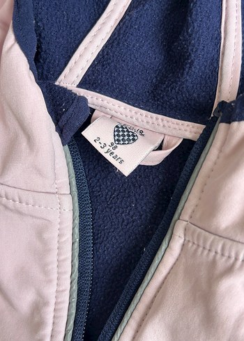 Kız Çocuk Pembe Kapüşonlu Fermuarlı Ceket - Görsel 3