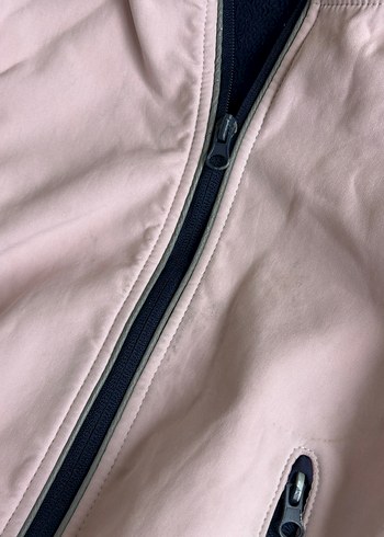 Kız Çocuk Pembe Kapüşonlu Fermuarlı Ceket - Görsel 5