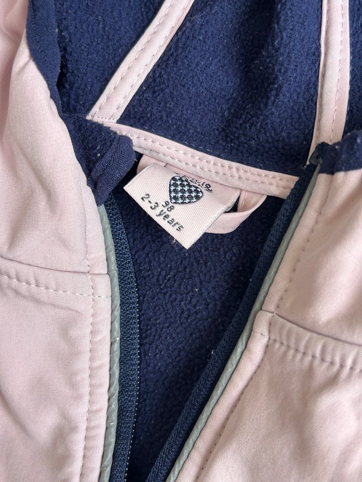 Kız Çocuk Pembe Kapüşonlu Fermuarlı Ceket - Görsel 3