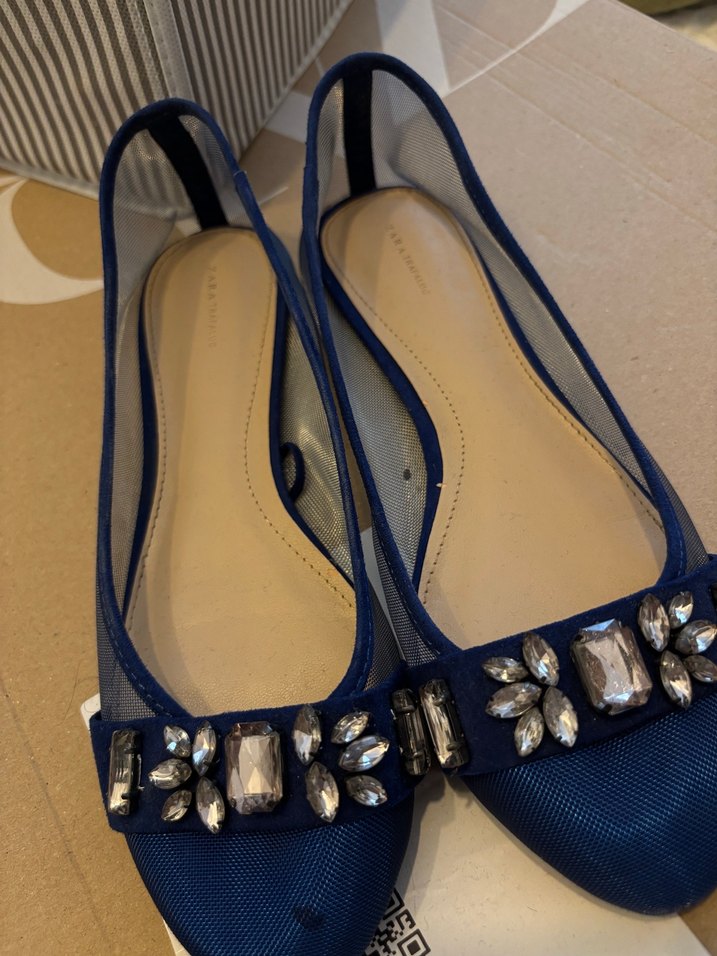 Mavi Taşlı Kadın  Babet - Görsel 5