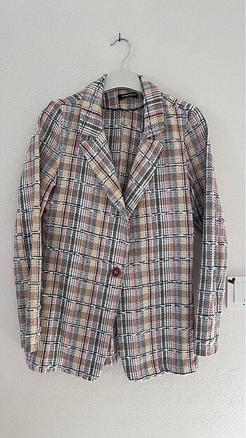 Renkli blazer ceket