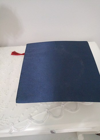 Lacivert Kadın Mezuniyet Kepi Kırmızı Püsküllü 9/10 yaş - Görsel 3