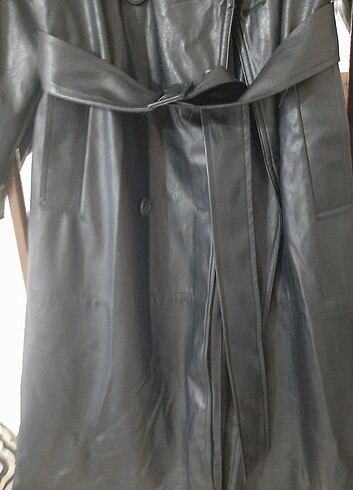 Bershka deri kaban - Görsel 6