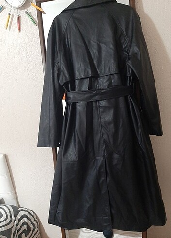 Bershka deri kaban - Görsel 8