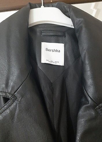 Bershka deri kaban - Görsel 12