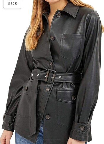 Stradivarius Stradıvarıus derı trench