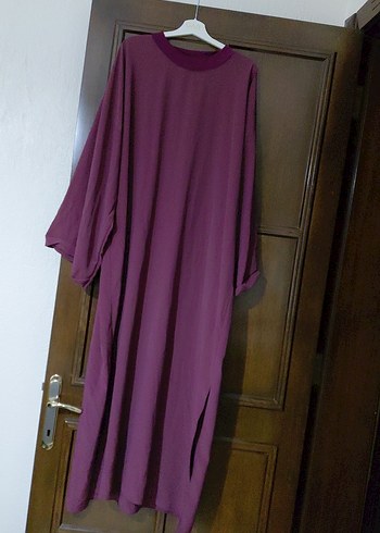 Armine Mor Uzun Kollu Salaş Uzun Elbise abaya