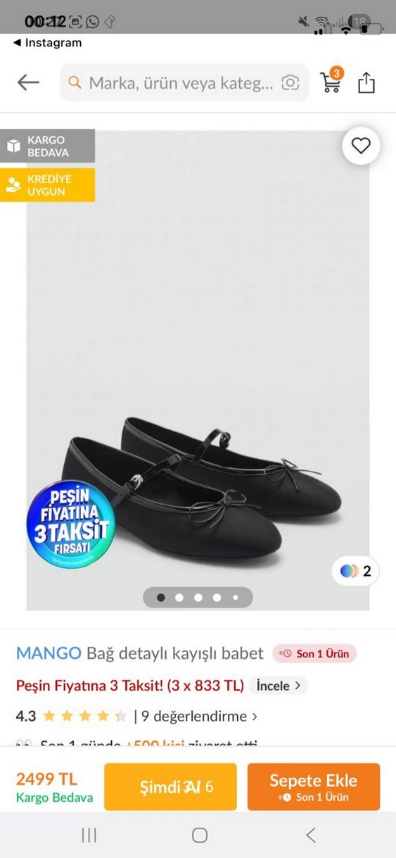 mango orjınal babet - Görsel 5