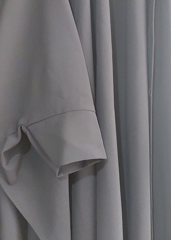 Drapeli Siyah Uzun tok kalın petek kumas etek ve panco - Görsel 6