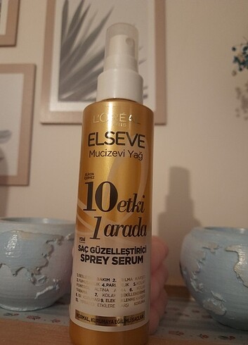 elseve saç güzelleştici sprey serum 