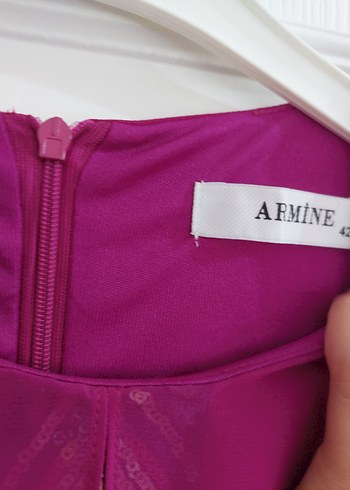 Fuşya Uzun Kollu Drapeli Önü Tül Bluzlu - Görsel 3